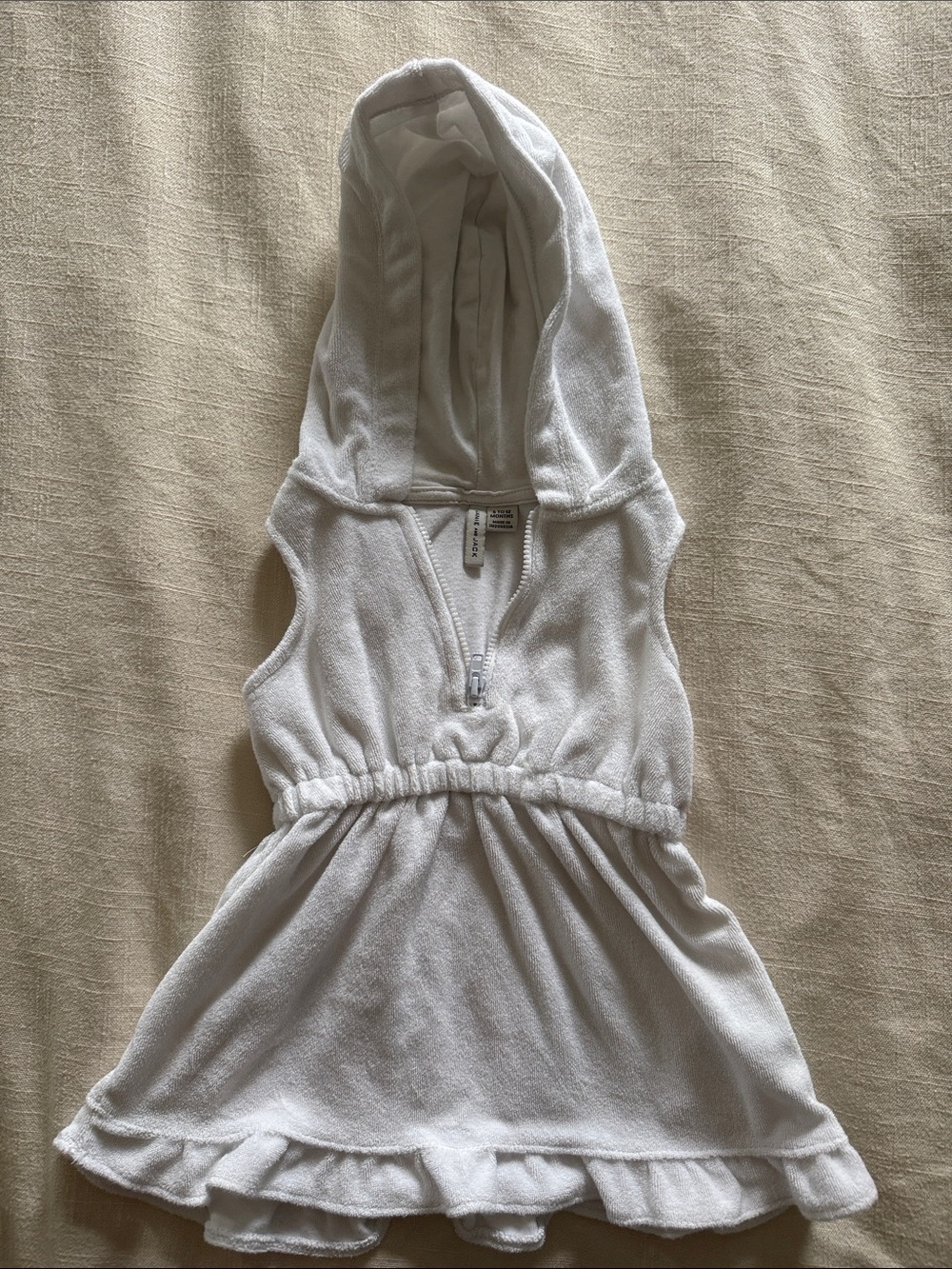 White Hooded baby Swim coverup Dress - Janie & Jack